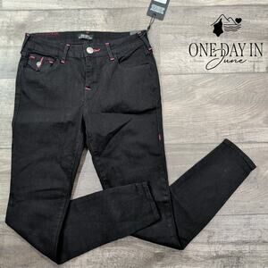 True Religion Jennie Curvy Mid Rise Super Skinny Jeans Size 2 (26)